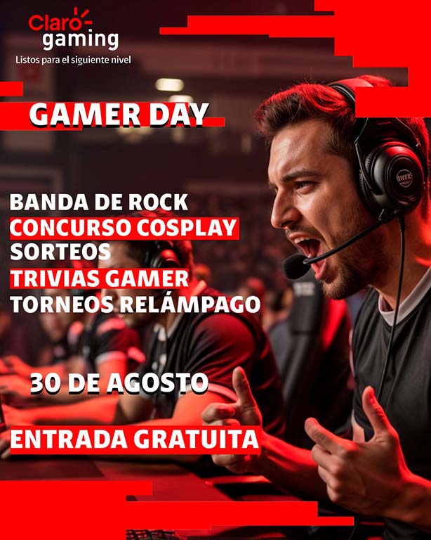 Claro Gaming con un evento gratuito el 30 de agosto