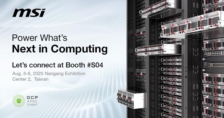 MSI estará presente en OCP APAC 2025