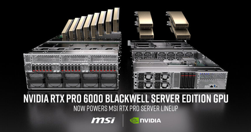 MSI expande su línea NVIDIA RTX PRO Server