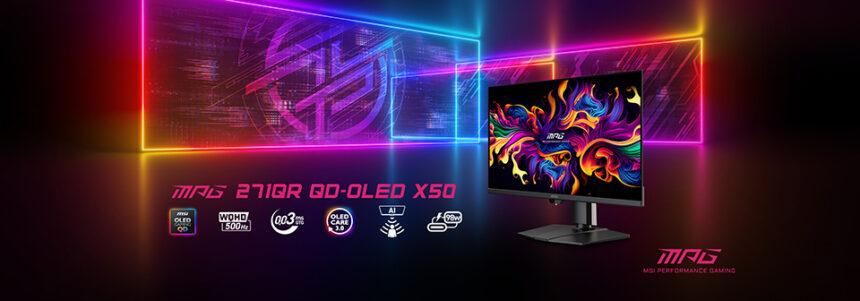 MSI presentó el monitor MPG 271QR QD-OLED X50