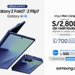 Samsung Perú ya tiene a la venta los Galaxy Z Fold7 y Galaxy Z Flip7
