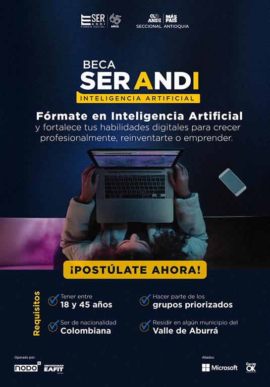 Beca SER ANDI abre convocatoria para formarse en Inteligencia Artificial