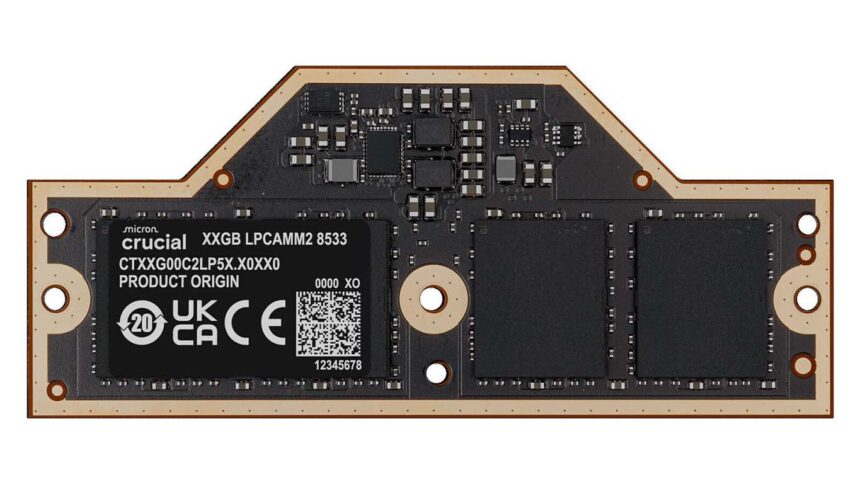 Micron Technology anuncia las memorias Crucial LPCAMM2