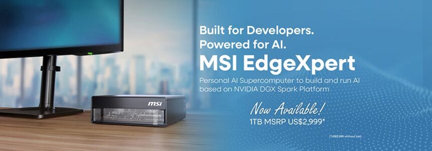 MSI anuncia el Supercomputador personal AI MSI EdgeXpert