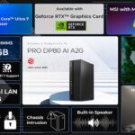 MSI anuncia el nuevo computador PRO DP80 AI A2G