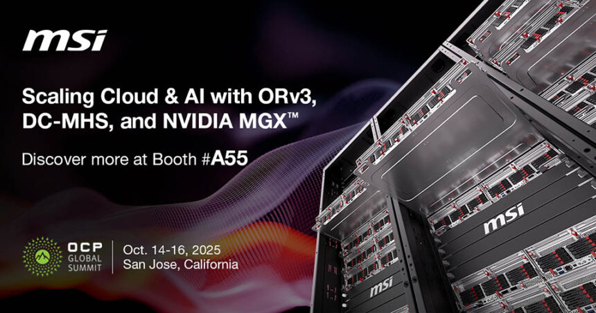 MSI destaca las soluciones ORv3, DC-MHS y MGX en la Cumbre Global OCP 2025
