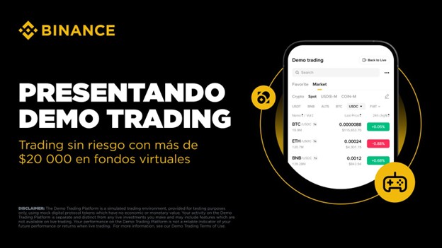 Binance Demo Trading para spot y futuros ya está disponible