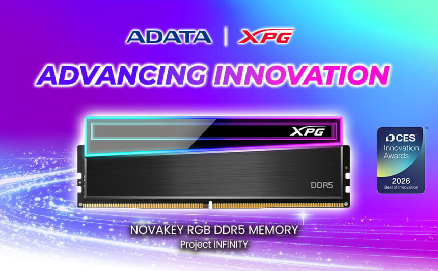 [CES 2026] Las memorias XPG NOVAKEY RGB DDR5 ganan premios a la innovación