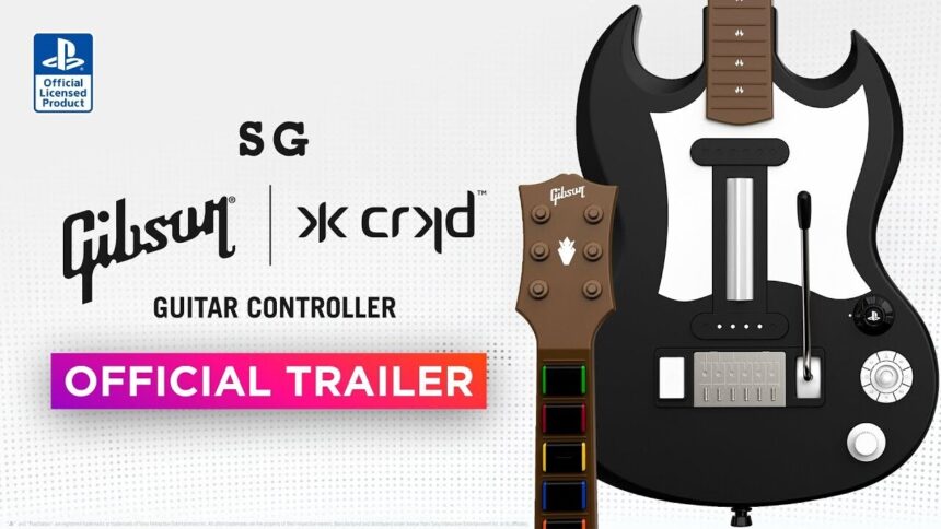 CRKD presenta el controlador de guitarra Gibson SG con temática PlayStation