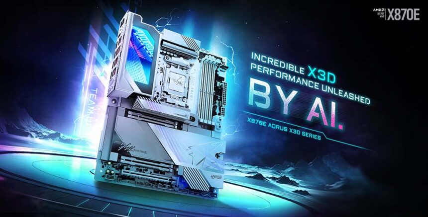 Gigabyte anuncia las motherboards AORUS X870E X3D en Colombia