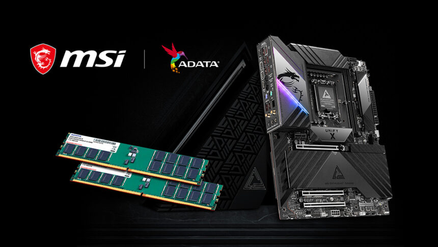 MSI y ADATA unen fuerzas para presentar unas memorias CUDIMM DDR5