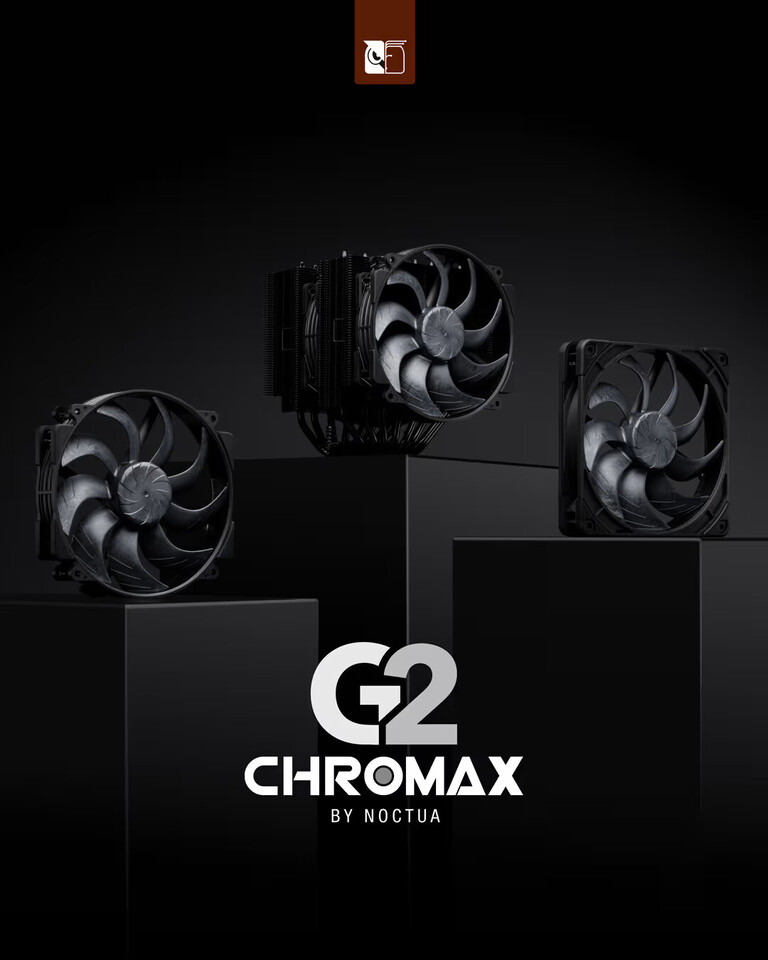 Noctua presenta la versión chromax del disipador NH-D15 G2