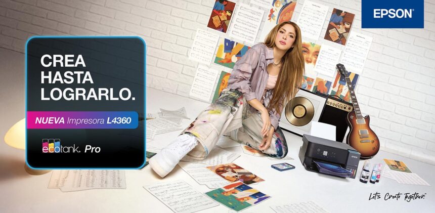 Shakira se une a la campaña de las nuevas impresoras EcoTank Pro de Epson