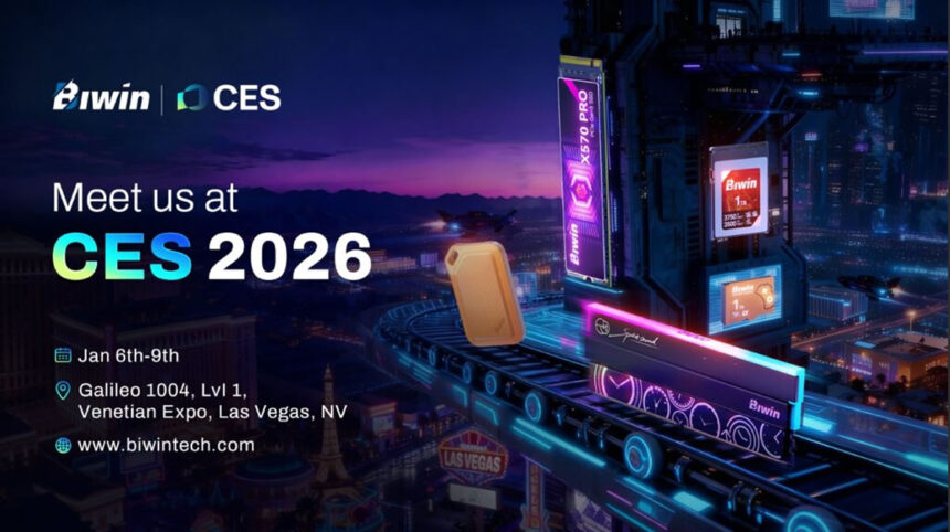 [CES 2026] Biwin anuncia su presencia en Las Vegas