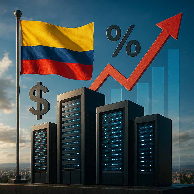 Los datacenters podrían generar USD 1.160 millones a la economía colombiana en 2030