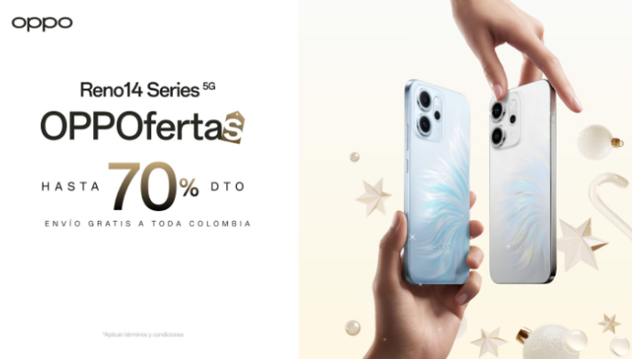 OPPO anuncia descuentos exclusivos en Colombia