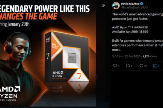 AMD Ryzen 7 9850X3D llega al mercado el 29 de enero