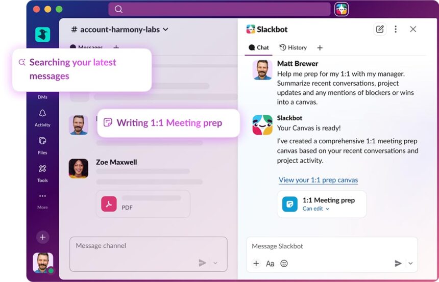 Salesforce anuncia la disponibilidad general de Slackbot