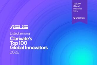 ASUS está entre los 100 innovadores globales de Clarivate en 2026