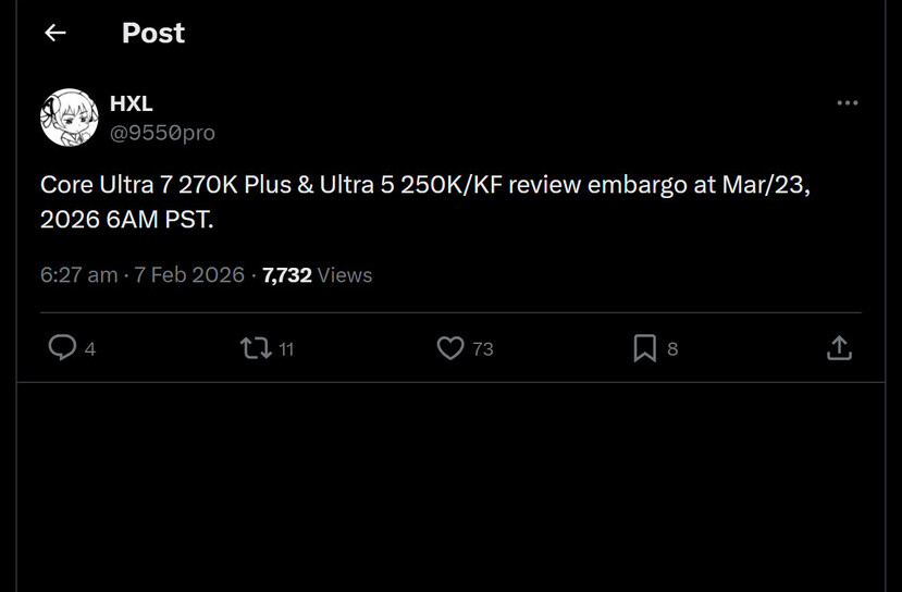 Intel Core Ultra 200 Plus puede llegar en marzo