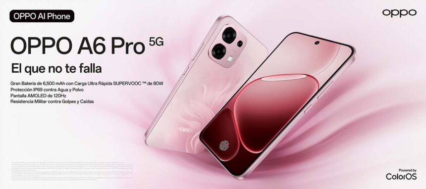 OPPO A6 Pro 5G ya está disponible en Colombia