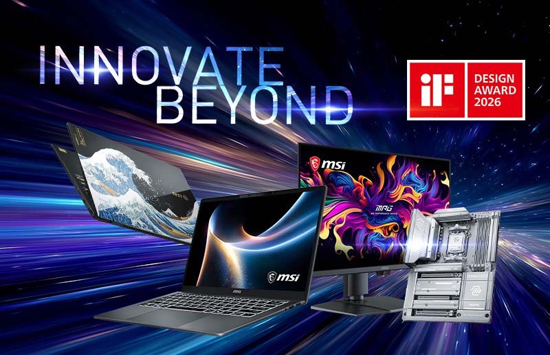 MSI gana cuatro premios iF DESIGN AWARDS 2026