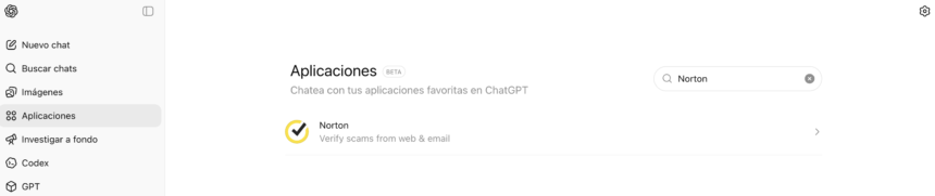 Norton integra detector de estafas con IA en ChatGPT