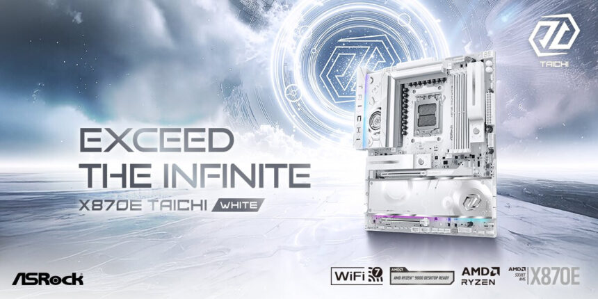 ASRock anunció la motherboard X870E Taichi White