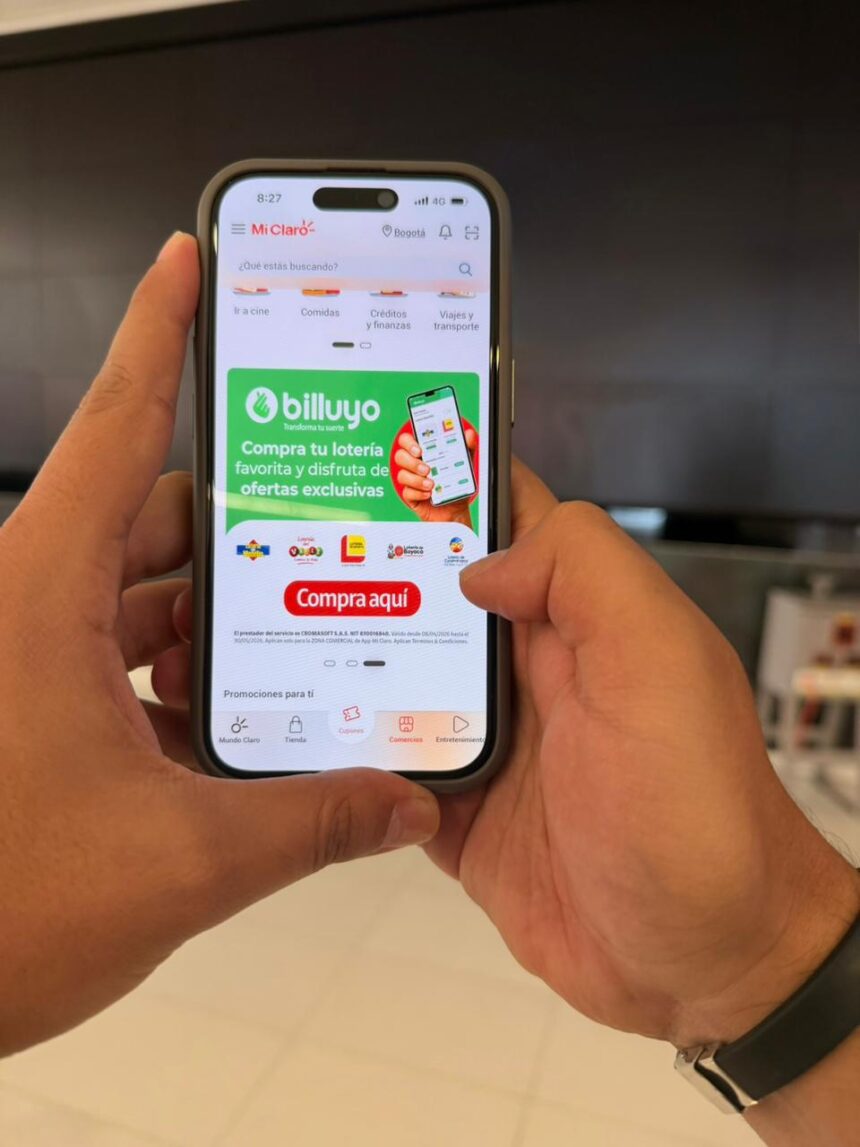 Ahora puedes comprar loterías en Colombia con billuyo desde App Mi Claro