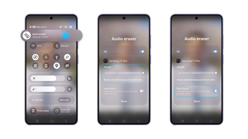 Conoce la función Audio Eraser mejorada de la serie Galaxy S26