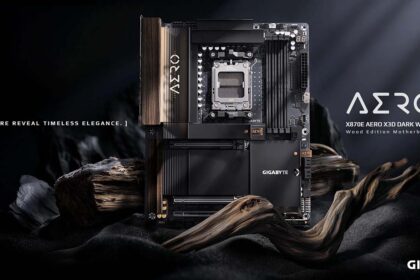 Gigabyte anuncia la nueva motherboard X870E AERO X3D DARK WOOD