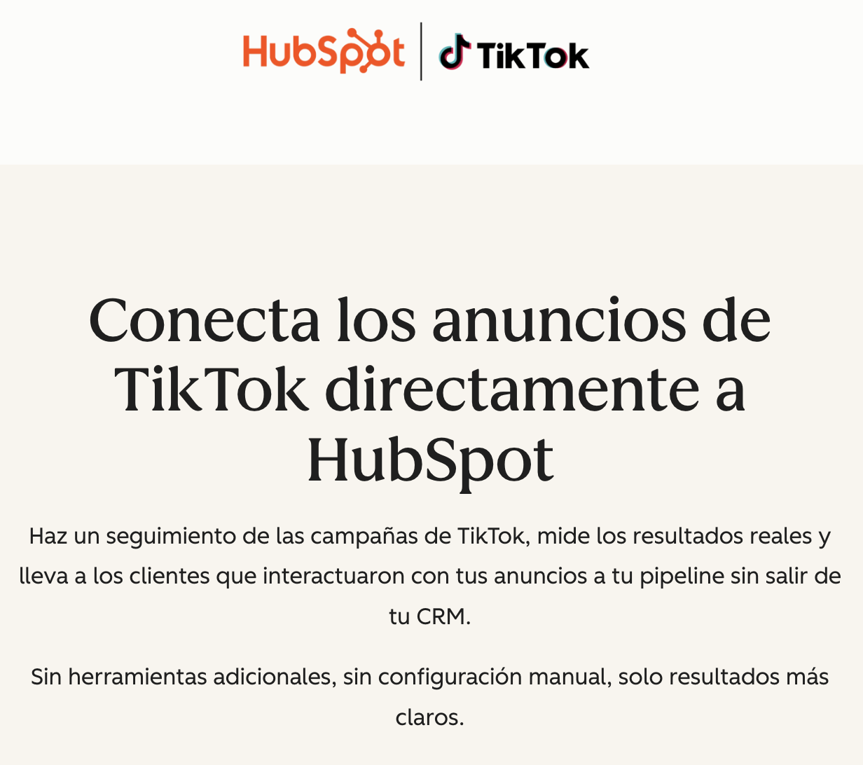 HubSpot integra TikTok en su plataforma