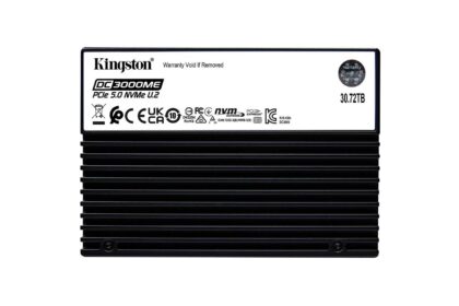 Kingston lanza el SSD DC3000ME U.2 NVMe Gen 5 de 30,72 TB