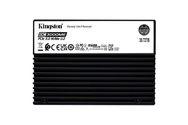 Kingston lanza el SSD DC3000ME U.2 NVMe Gen 5 de 30,72 TB