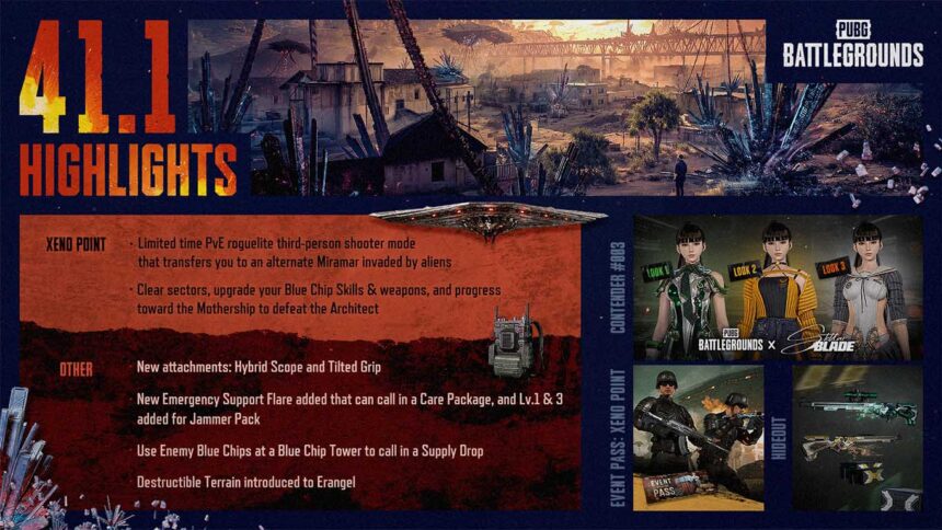 PUBG: BATTLEGROUNDS presenta el nuevo modo de juego Xeno Point