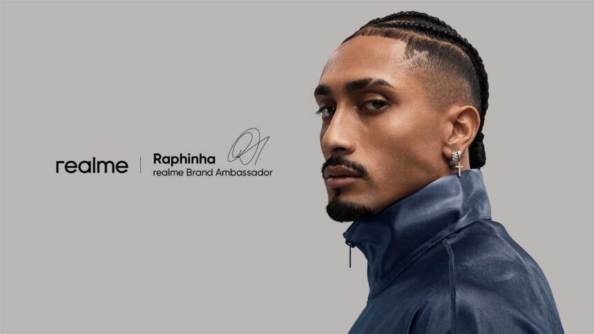 Raphinha es nuevo embajador de marca de realme