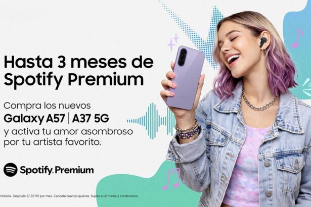 Samsung anuncia una alianza con Spotify al comprar un Galaxy A