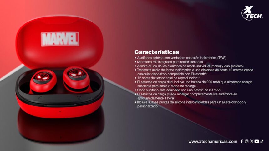 Xtech trae a Colombia los audífonos TWS Edición Spider-Man Miles Morales