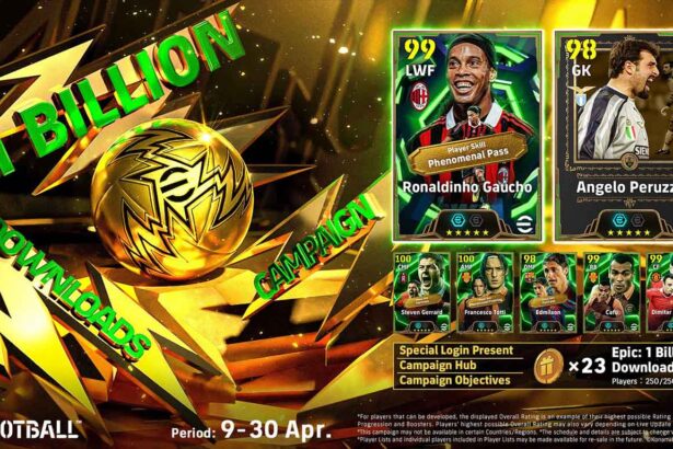 eFootball de Konami ha alcanzado los mil millones de descargas