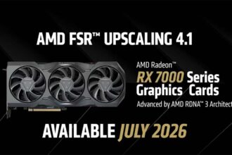 AMD FSR 4.1 llegará en julio a las RX 7000