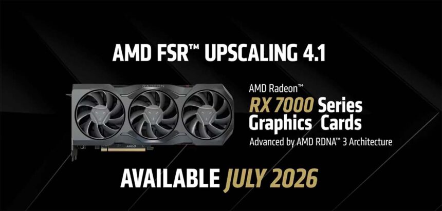 AMD FSR 4.1 llegará en julio a las RX 7000