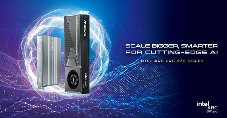 ASRock presenta las placas de video Intel Arc Pro B70