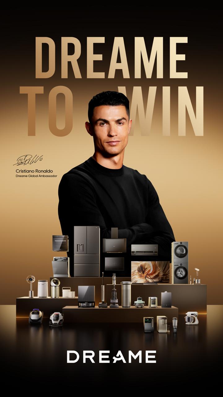 Dreame Technology anunció alianza global con Cristiano Ronaldo