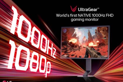 LG Electronics presenta el primer monitor con tasa de refresco de 1000 Hz
