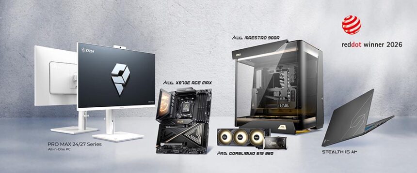 MSI gana varios premios Red Dot Design Award 2026