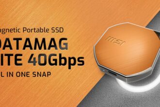 MSI lanza el SSD portátil magnético DATAMAG LITE de 40 Gbps