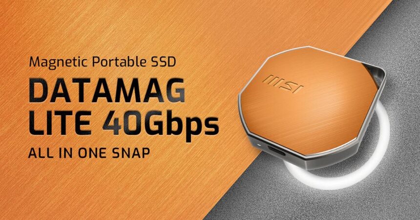 MSI lanza el SSD portátil magnético DATAMAG LITE de 40 Gbps