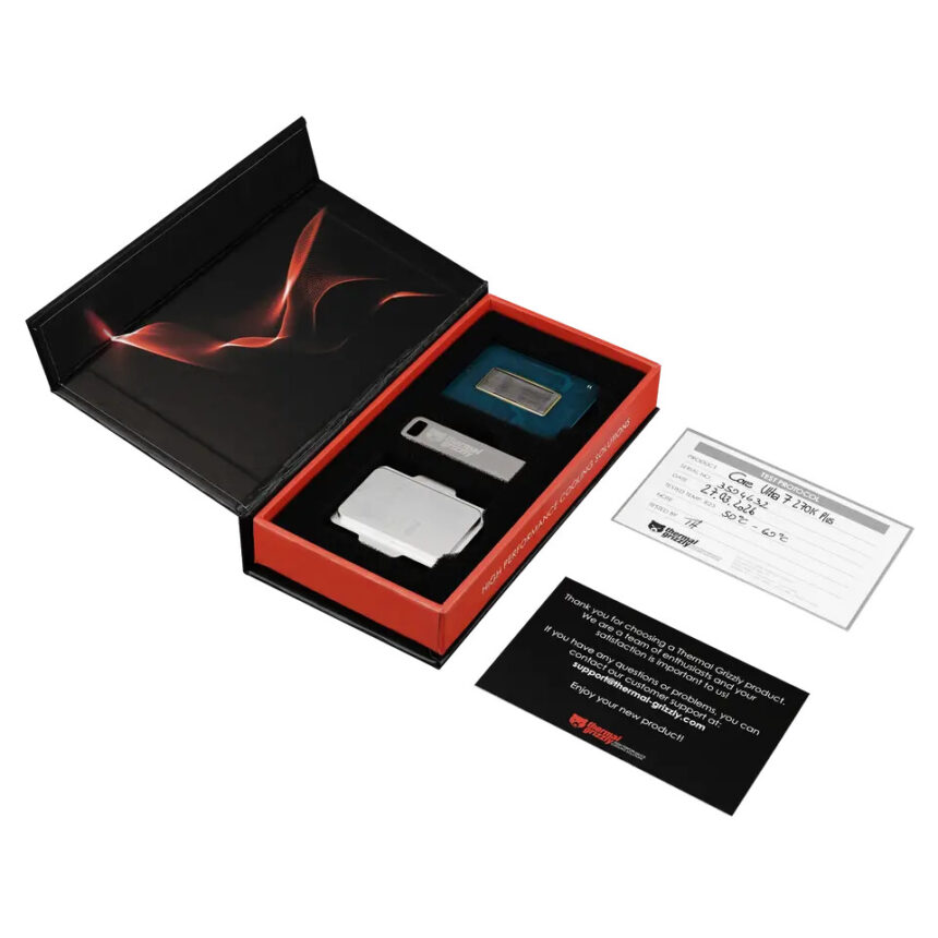 Thermal Grizzly lanza las nuevas CPU Intel Core Ultra 7 270K Plus Delidded