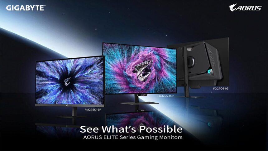 [COMPUTEX 2026] Gigabyte anunció los monitores AORUS ELITE Series
