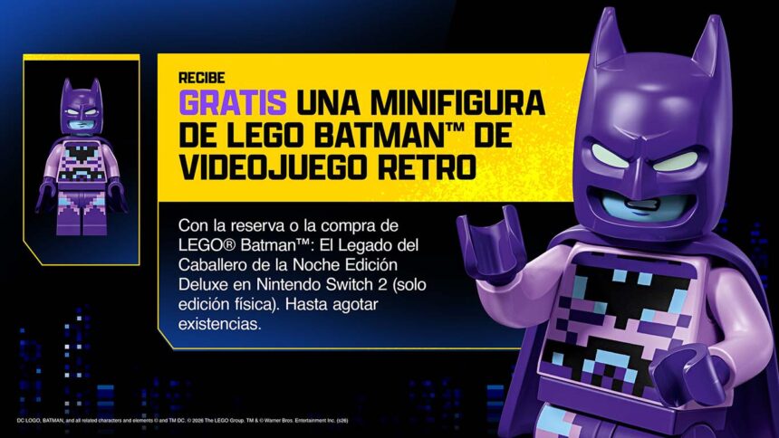 LEGO Batman: El Legado del Caballero de la Noche llegará a Nintendo Switch 2 el 18 de septiembre
